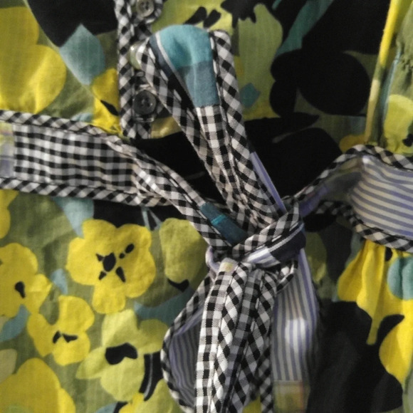 Free People Floral Blouse Multicolor  Top - Picture 4 of 8